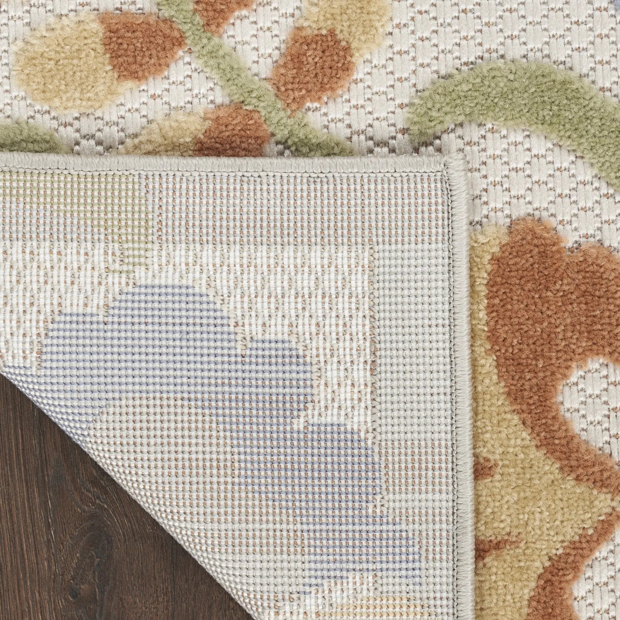 4' X 6' Ivory And Blue Indoor Outdoor Area Rug Homeroots Outdoor