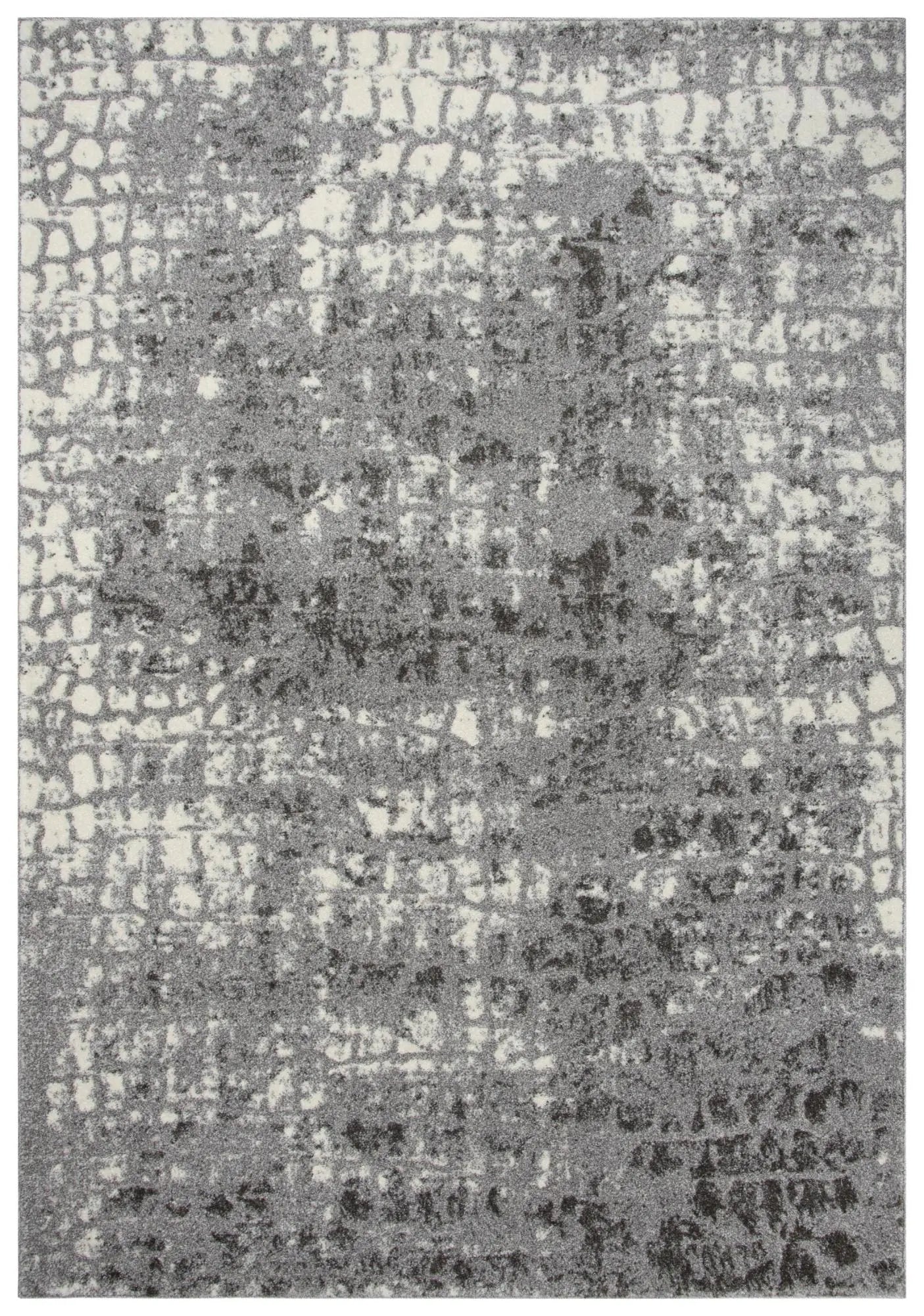 4' X 6' Ivory And Gray Abstract Area Rug Homeroots Home Decor