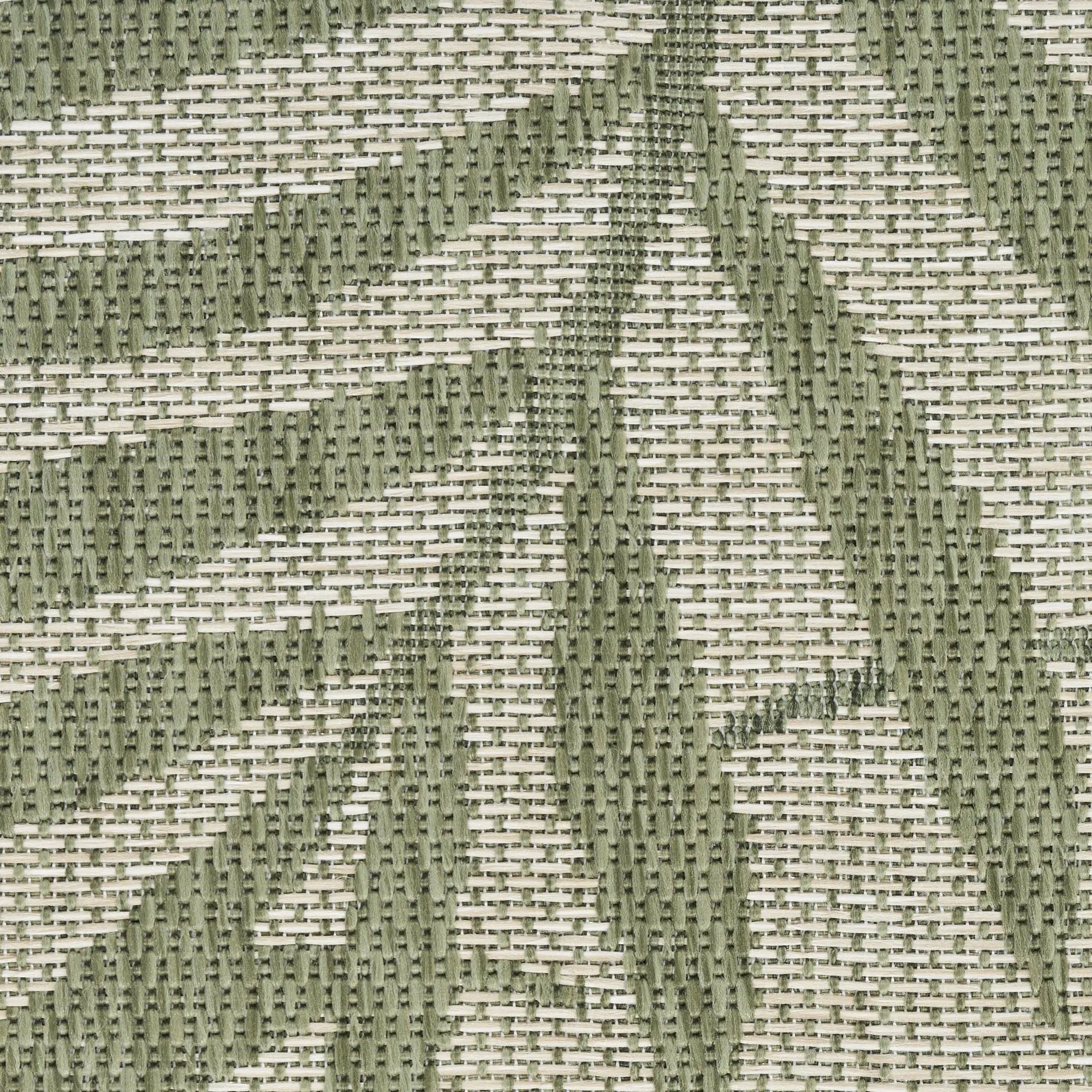 4' X 6' Ivory And Green Palm Leaf Indoor Outdoor Area Rug Homeroots Outdoor
