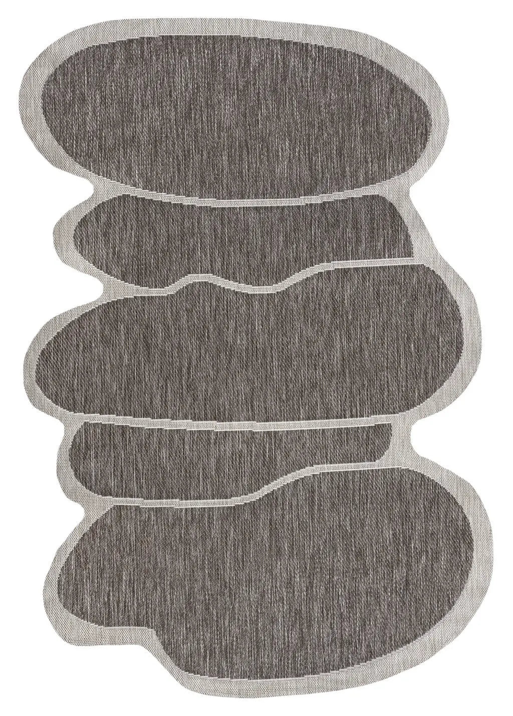 4' X 6' Light Brown And Beige Medallion Indoor Outdoor Area Rug Homeroots Outdoor