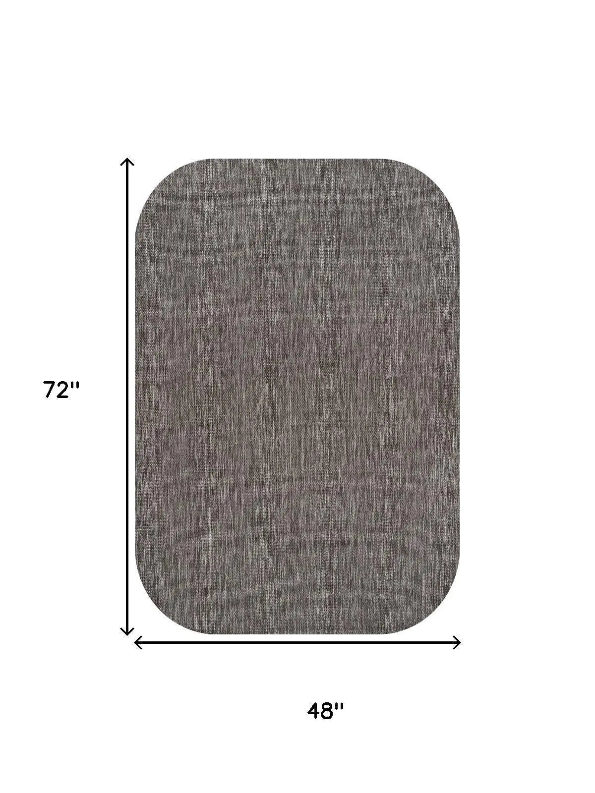 4' X 6' Light Brown Indoor Outdoor Area Rug Homeroots Outdoor