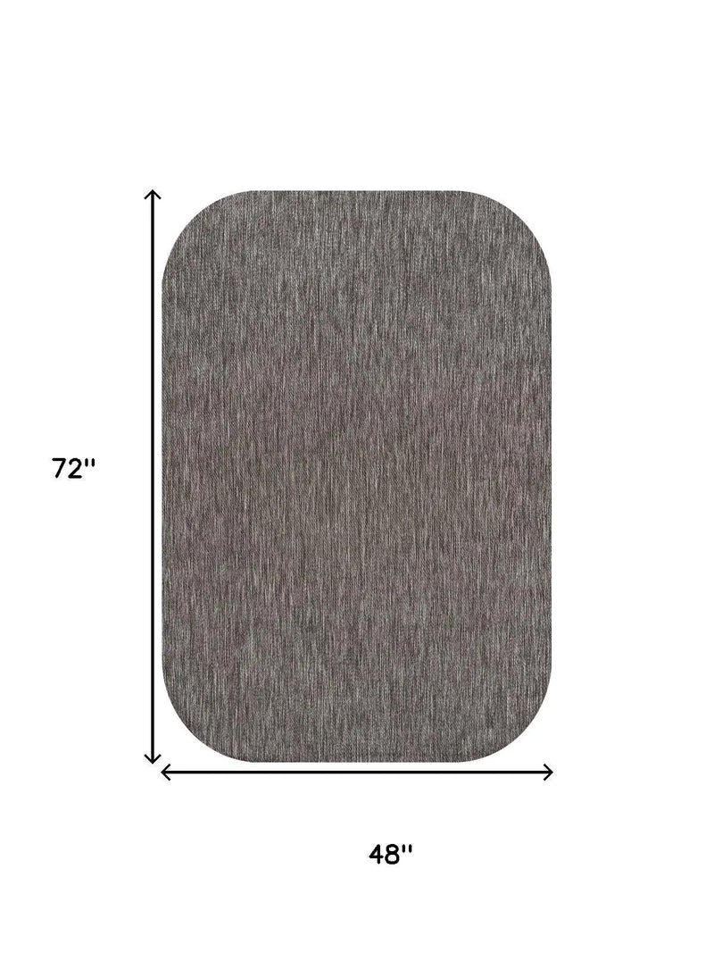 4' X 6' Light Brown Indoor Outdoor Area Rug Homeroots Outdoor