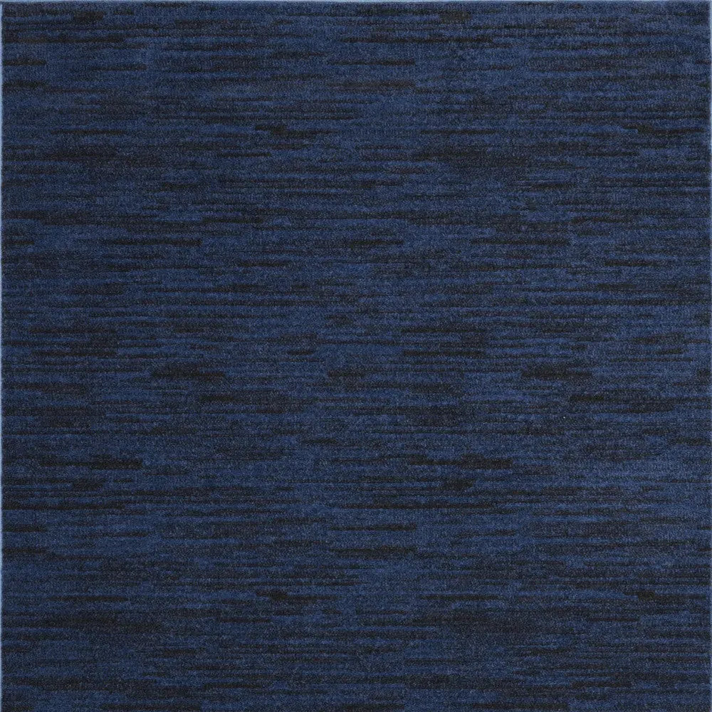4' X 6' Midnight Blue Stain Resistant Indoor Outdoor Area Rug - GreatEagleInc