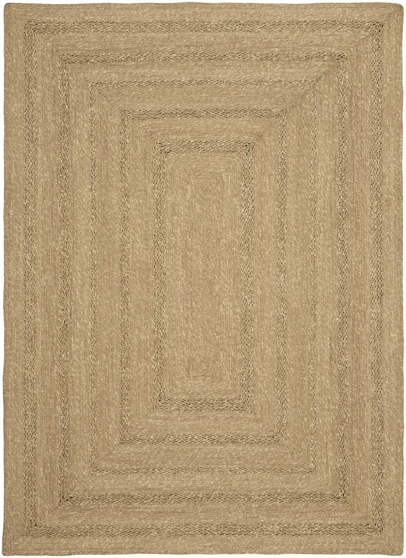 4' X 6' Natural And Brown Handmade Indoor Outdoor Area Rug Homeroots Outdoor