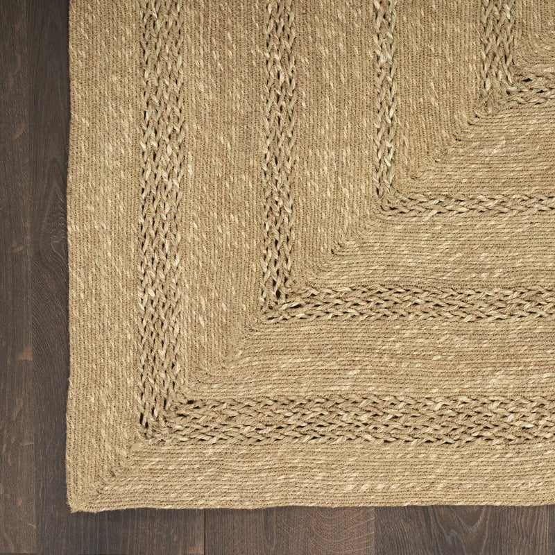 4' X 6' Natural And Brown Handmade Indoor Outdoor Area Rug Homeroots Outdoor