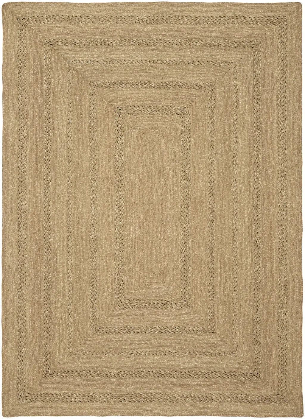 4' X 6' Natural And Brown Handmade Indoor Outdoor Area Rug Homeroots Outdoor
