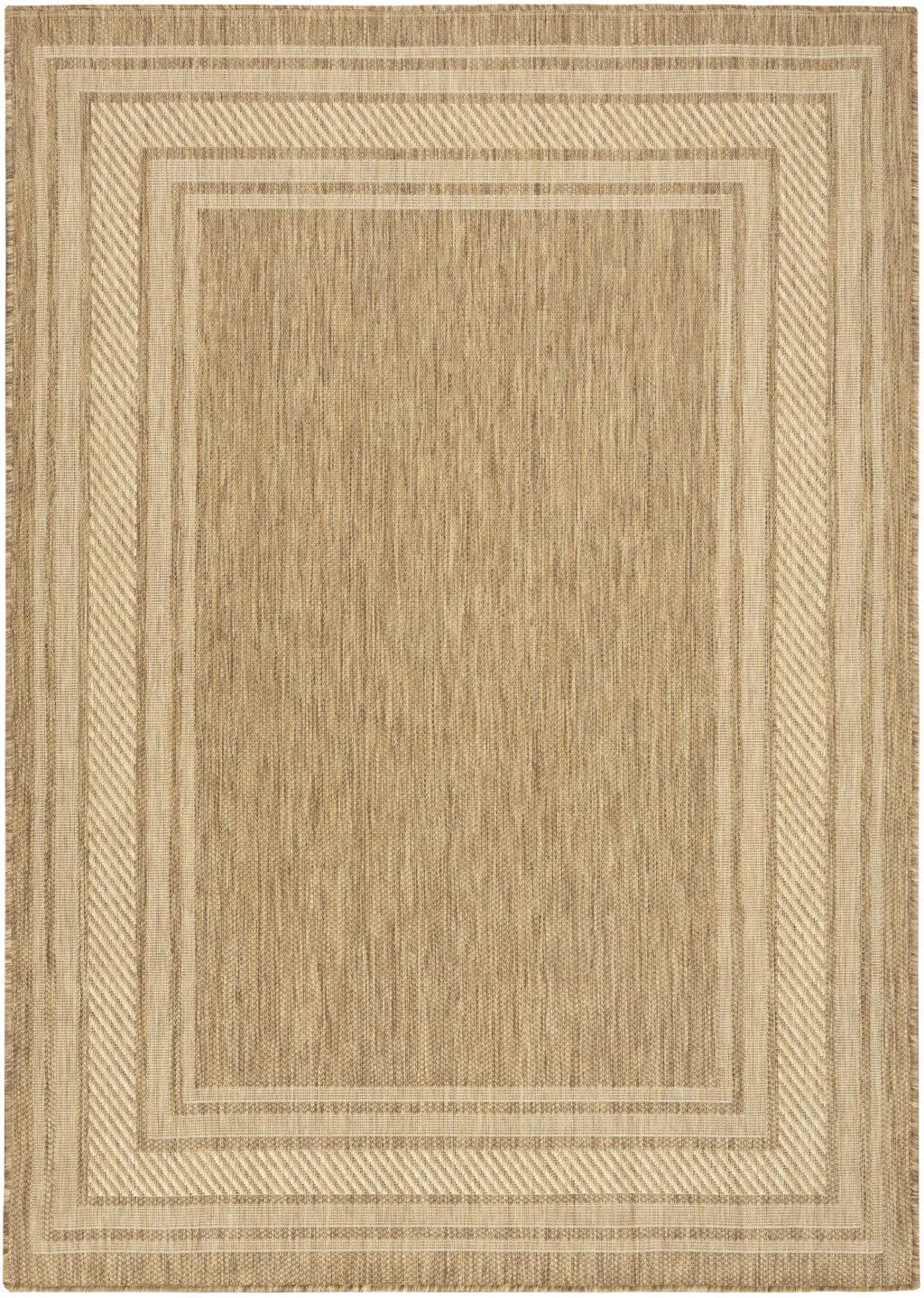 4' X 6' Natural Geometric Indoor Outdoor Area Rug Homeroots Outdoor