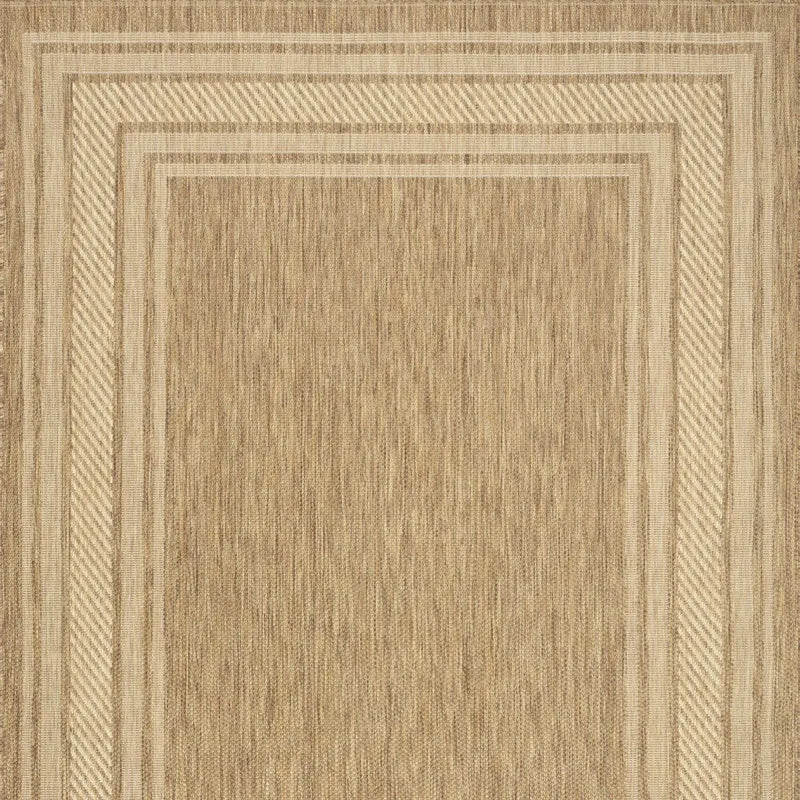 4' X 6' Natural Geometric Indoor Outdoor Area Rug Homeroots Outdoor