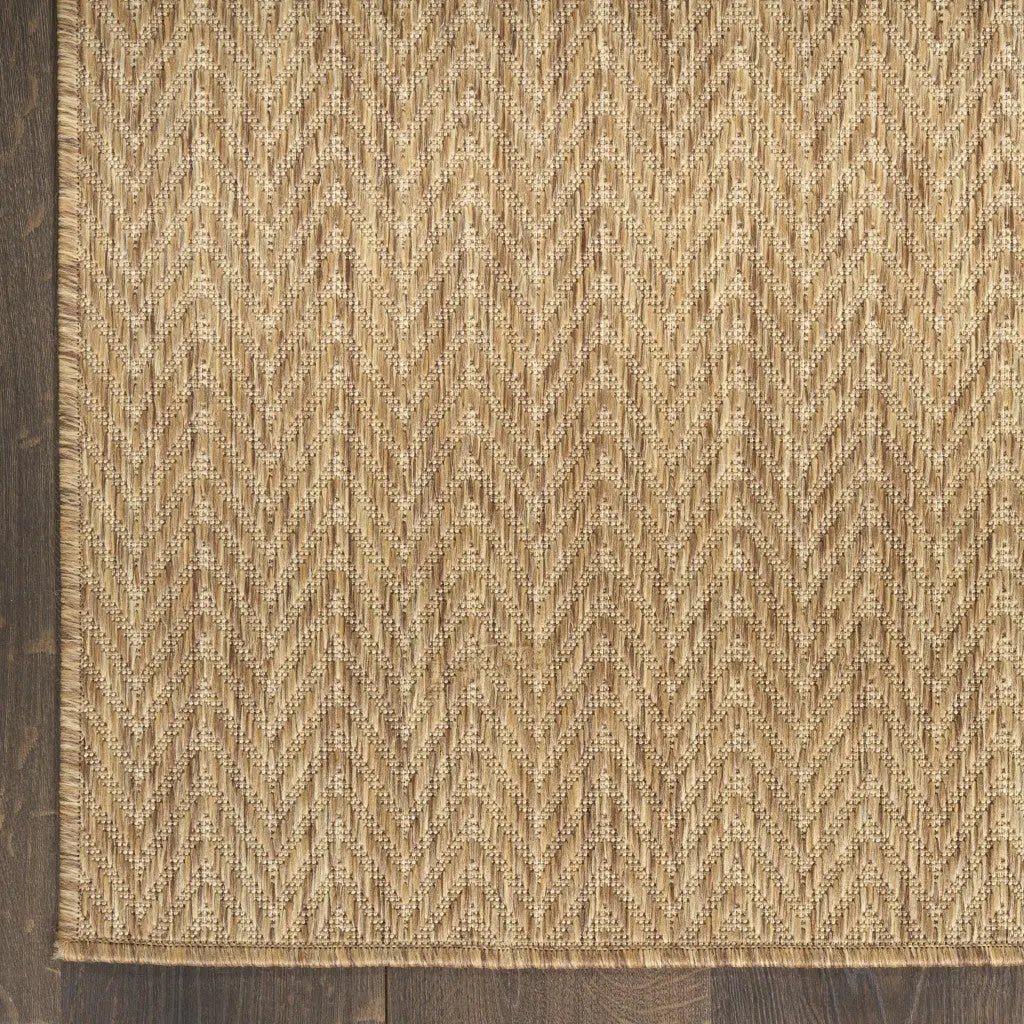 4' X 6' Natural Geometric Indoor Outdoor Area Rug Homeroots Outdoor