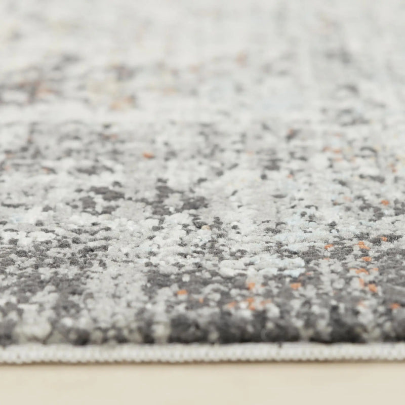 4' X 6' Natural Gray And Terra Cotta Oriental Area Rug Homeroots Home Decor