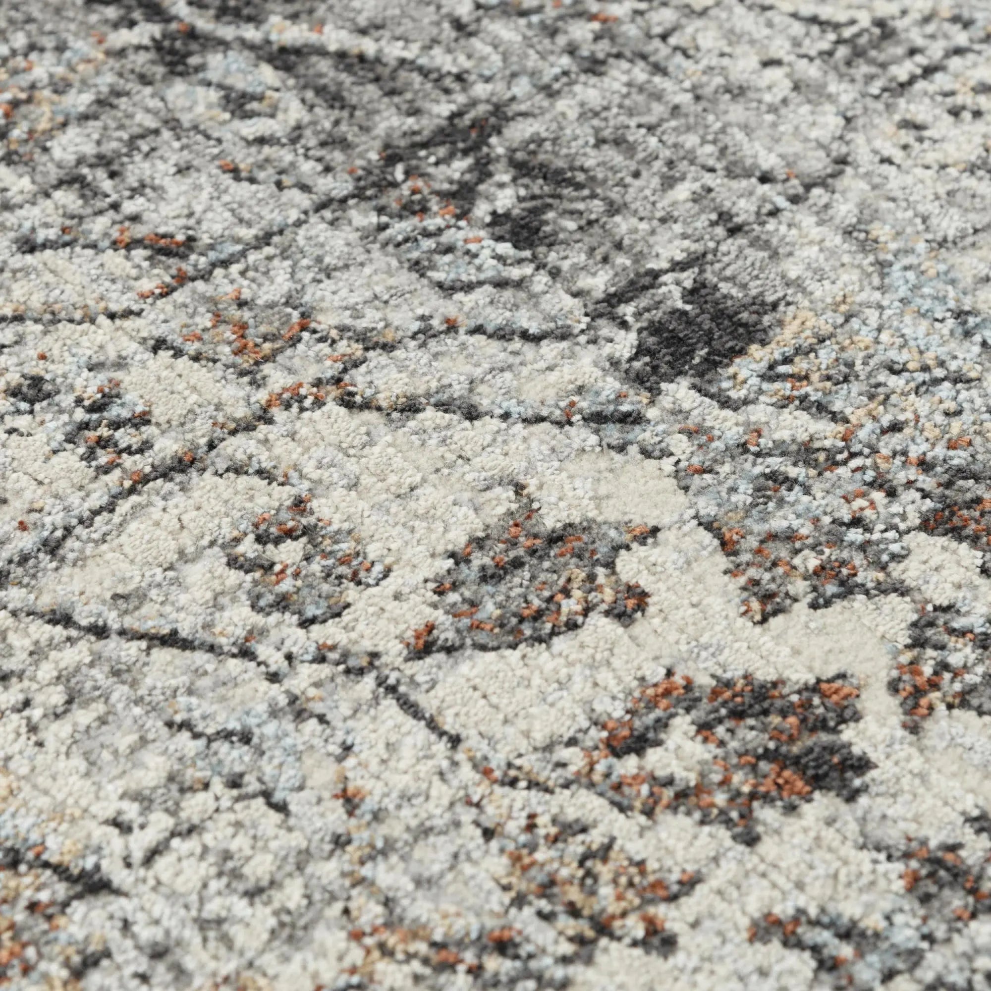 4' X 6' Natural Gray And Terra Cotta Oriental Area Rug Homeroots Home Decor