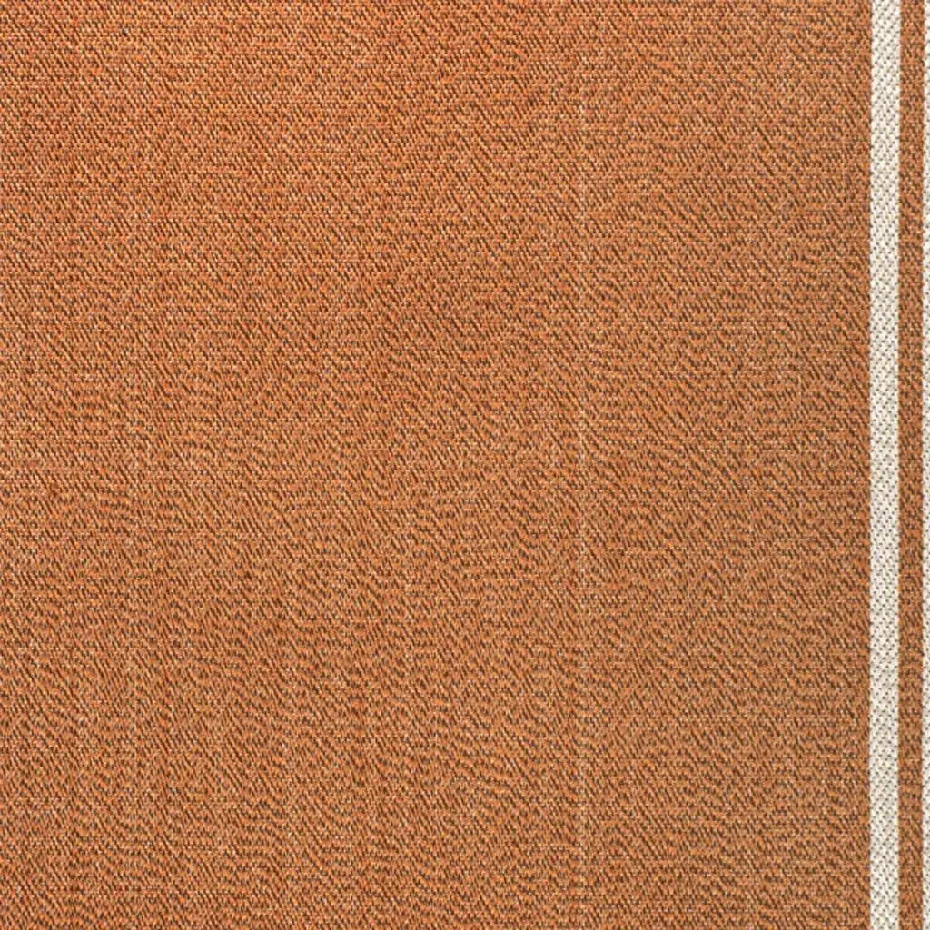 4' X 6' Orange And Cream Indoor Outdoor Area Rug Homeroots Outdoor
