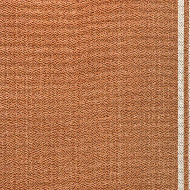 4' X 6' Orange And Cream Indoor Outdoor Area Rug Homeroots Outdoor