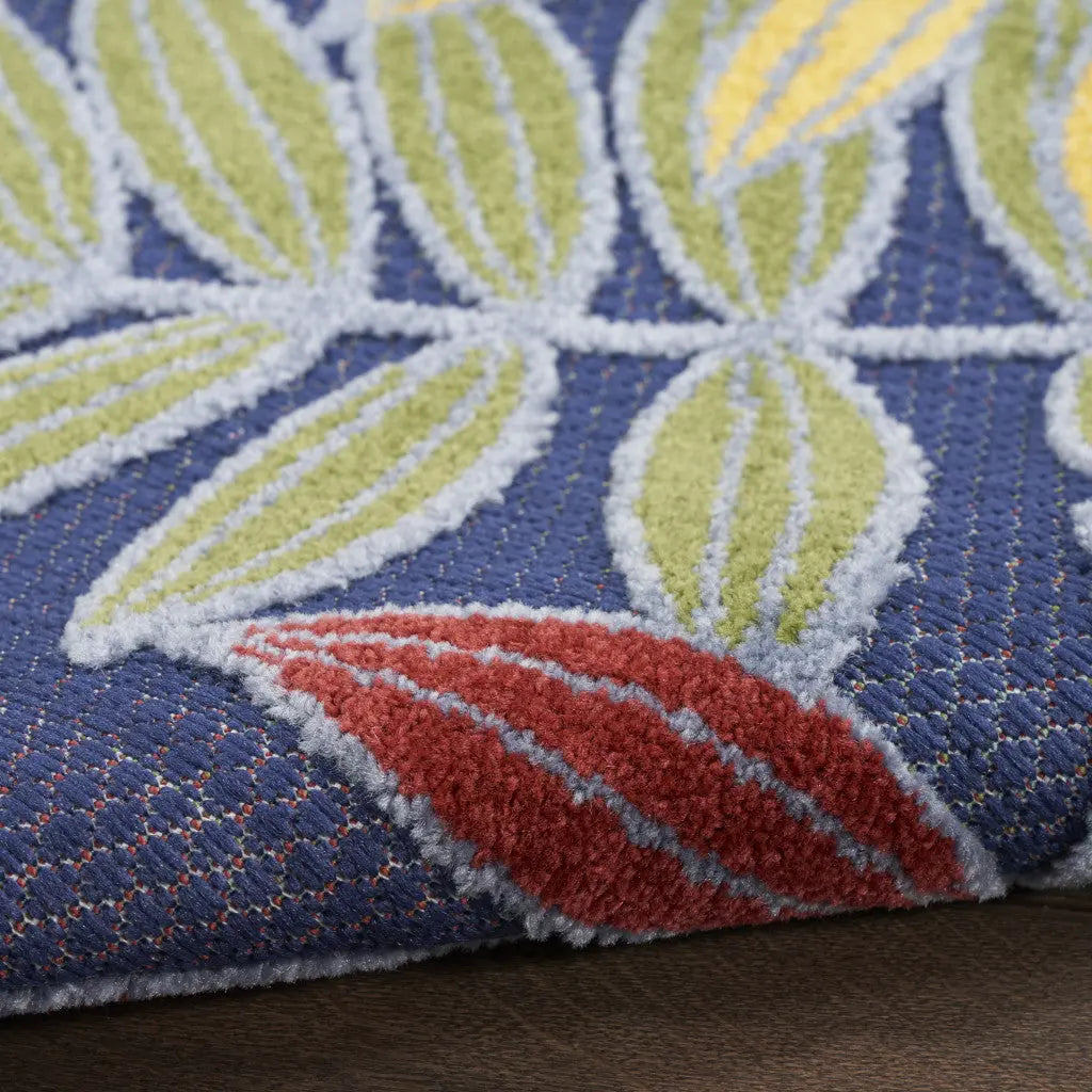 4' X 6' Orange Green And Blue Indoor Outdoor Area Rug Homeroots Outdoor