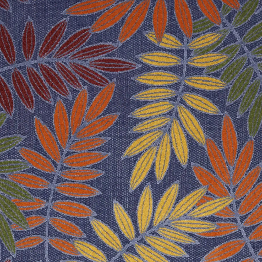 4' X 6' Orange Green And Blue Indoor Outdoor Area Rug Homeroots Outdoor