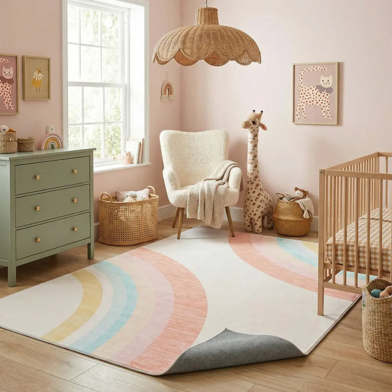 4' X 6' Pink Abstract Area Rug Homeroots Home Decor