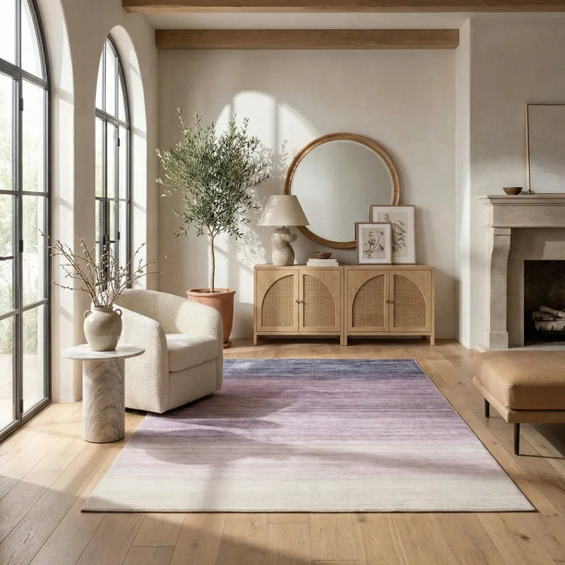 4' X 6' Purple Abstract Area Rug Homeroots Home Decor