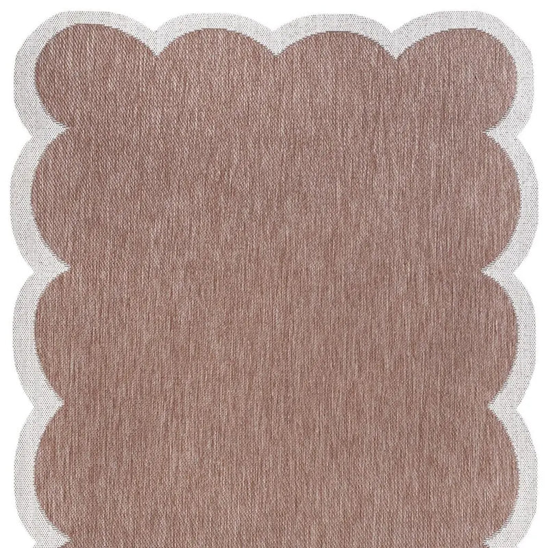 4' X 6' Rose And Cream Indoor Outdoor Area Rug Homeroots Outdoor