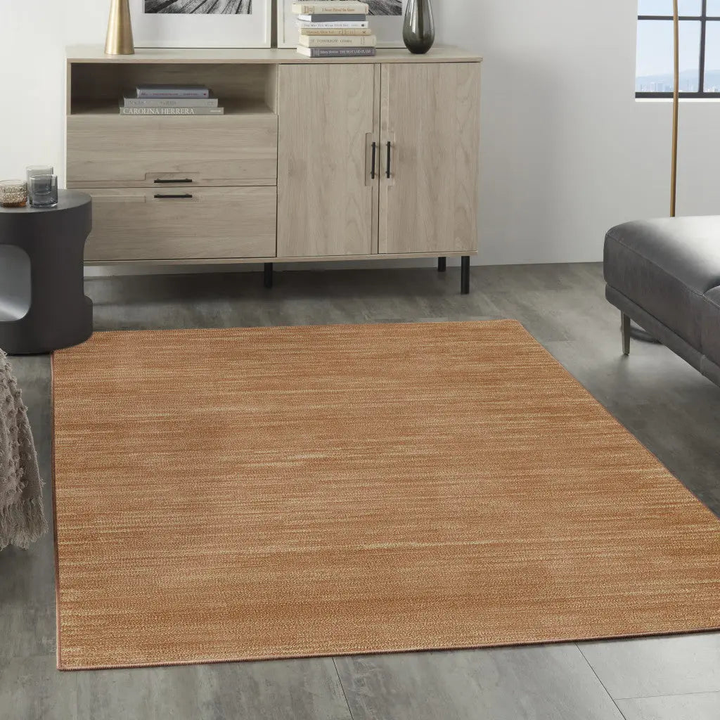 4' X 6' Rust Abstract Indoor Outdoor Area Rug Homeroots Outdoor