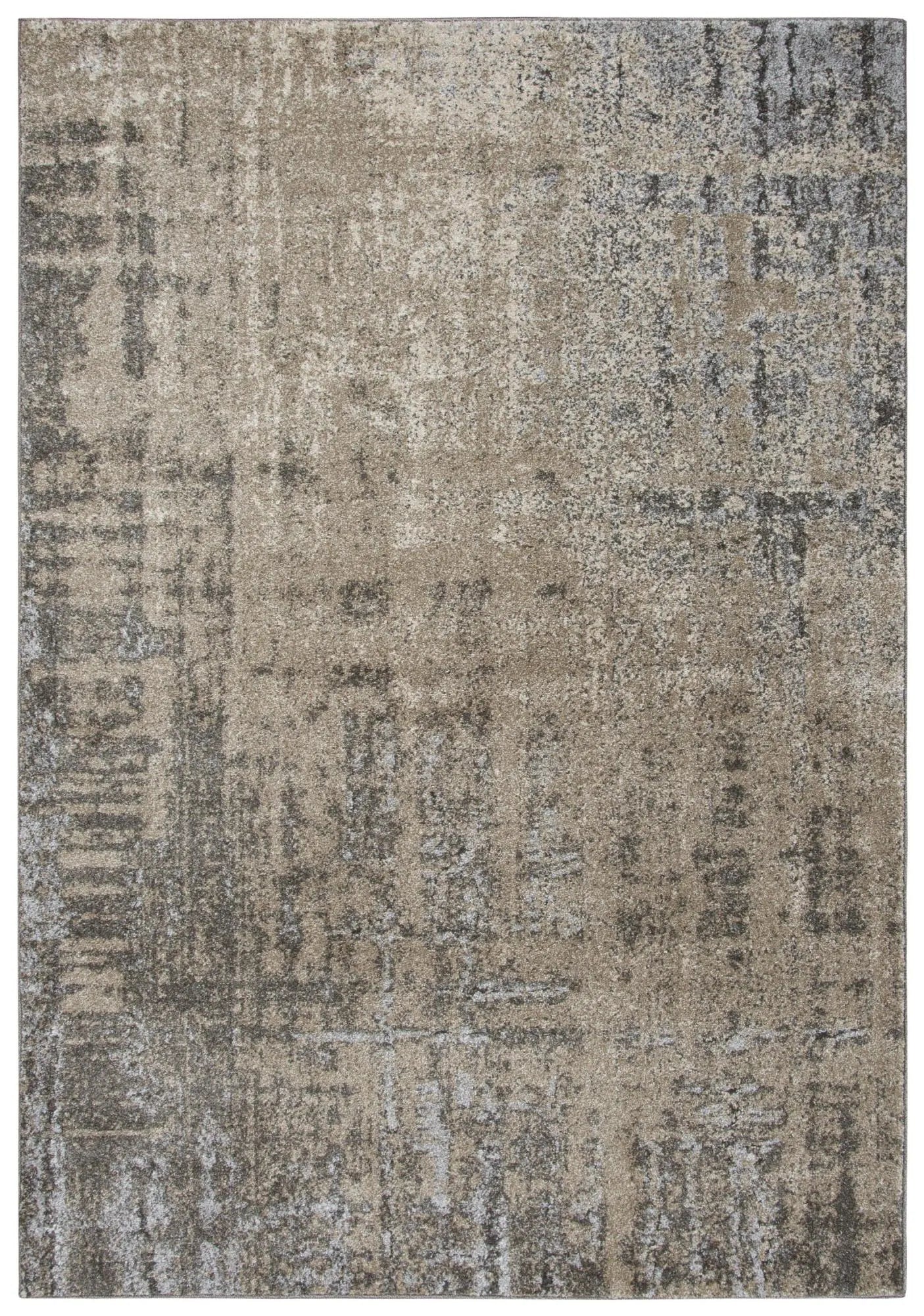 4' X 6' Silver Beige And Taupe Abstract Area Rug Homeroots Home Decor