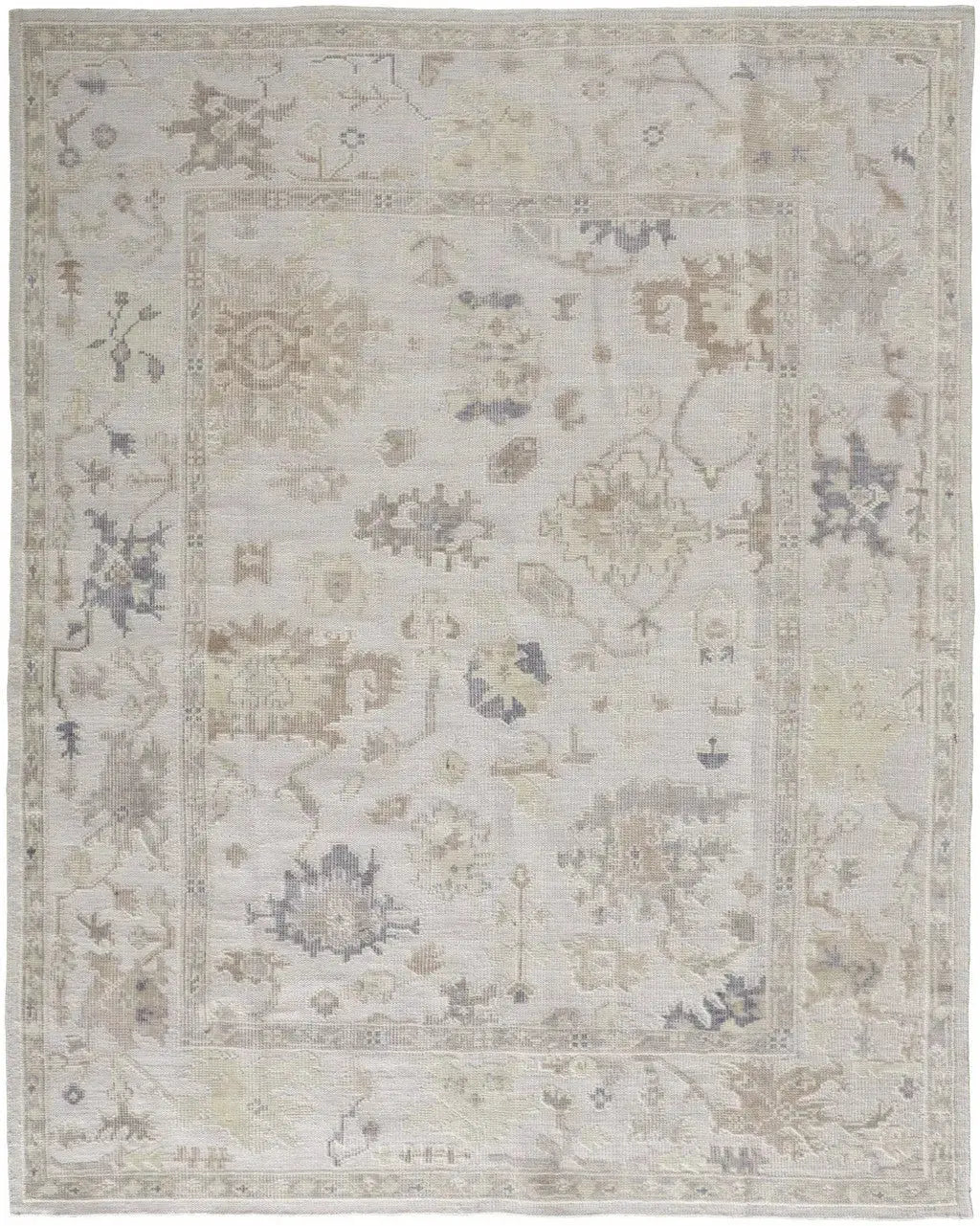 4' X 6' Tan Ivory And Orange Floral Hand Knotted Stain Resistant Area Rug Homeroots Outdoor