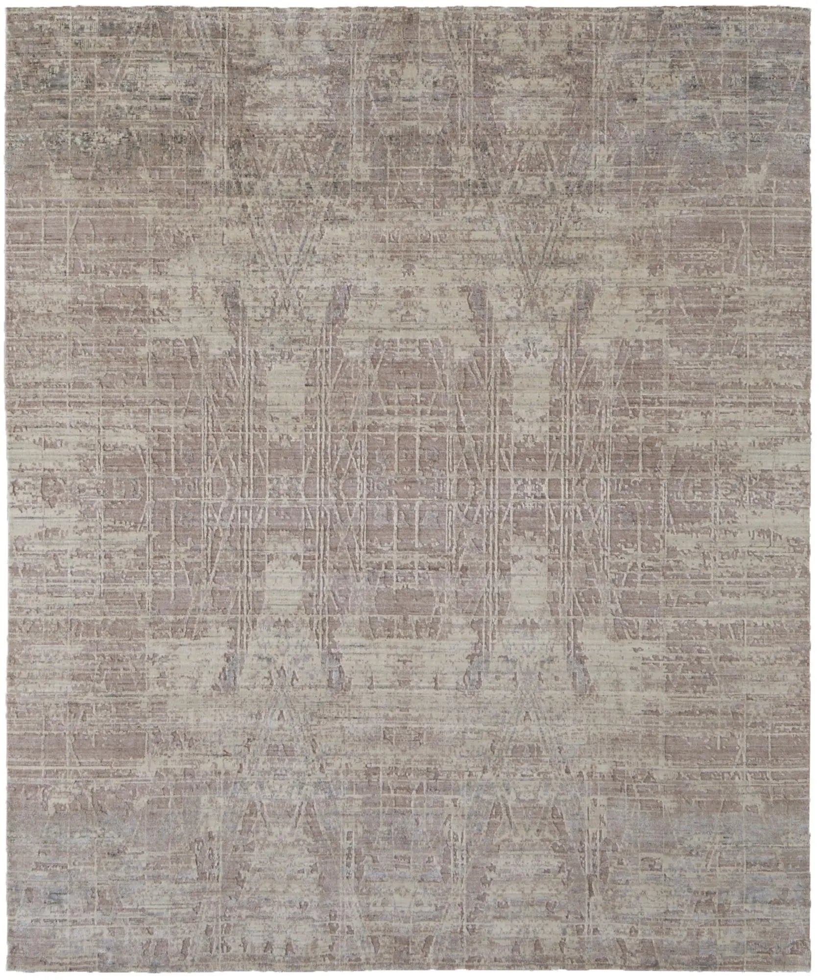 4' X 6' Tan Pink And Gray Abstract Hand Woven Area Rug Homeroots Home Decor