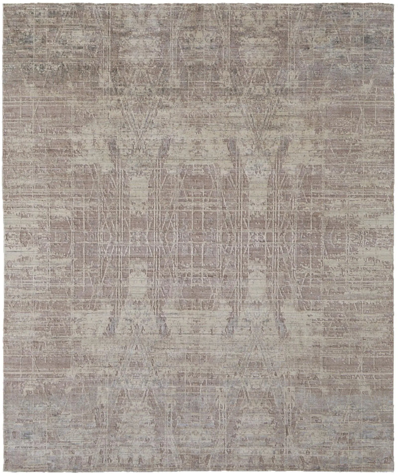 4' X 6' Tan Pink And Gray Abstract Hand Woven Area Rug Homeroots Home Decor