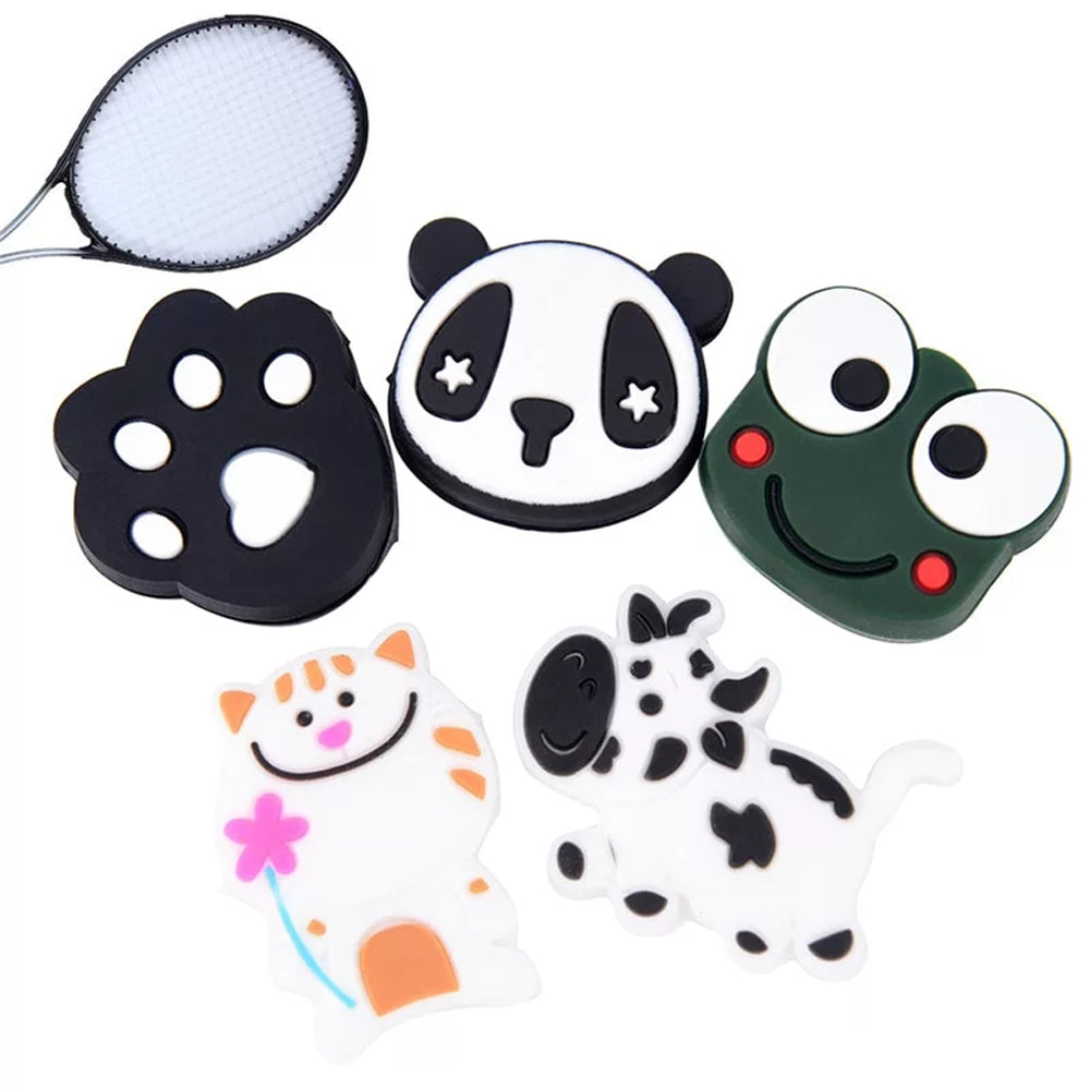 Lovely Cartoon Tennis Racket Vibration Dampener Tennis Racquet Anti- Shock Absorber