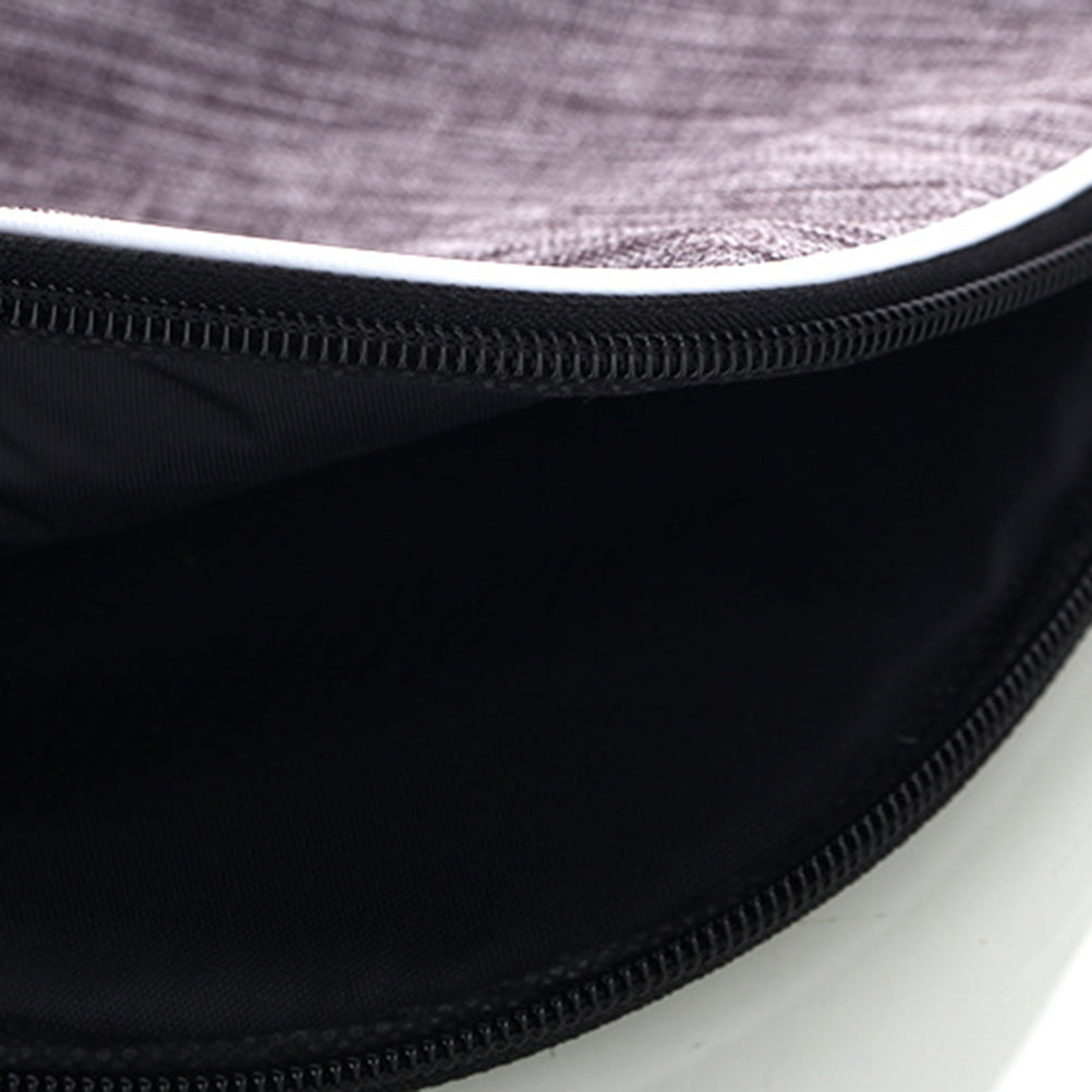 Portable Table Tennis Bat Bag Professional Pong Racket Shell Shaped Storage Bag for Athletes Players (Grey)