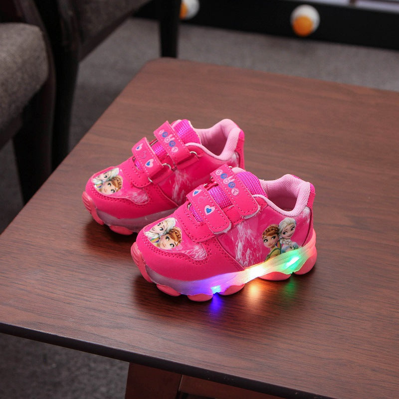 Baby Boys Girls Sneakers Lighted Kids Infant Tennis Children Casual Shoes