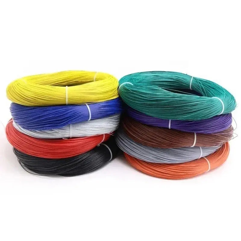 5/10/50M UL1571 Electronic Wire 32 30 28 26 24 22 20 18 16 AWG PVC Insulated Tinned Copper Environmental LED Line DIY Cord GreatEagleInc