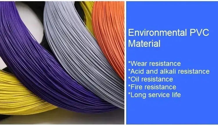 5/10/50M UL1571 Electronic Wire 32 30 28 26 24 22 20 18 16 AWG PVC Insulated Tinned Copper Environmental LED Line DIY Cord GreatEagleInc