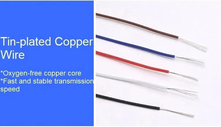 5/10/50M UL1571 Electronic Wire 32 30 28 26 24 22 20 18 16 AWG PVC Insulated Tinned Copper Environmental LED Line DIY Cord GreatEagleInc