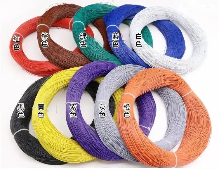5/10/50M UL1571 Electronic Wire 32 30 28 26 24 22 20 18 16 AWG PVC Insulated Tinned Copper Environmental LED Line DIY Cord GreatEagleInc