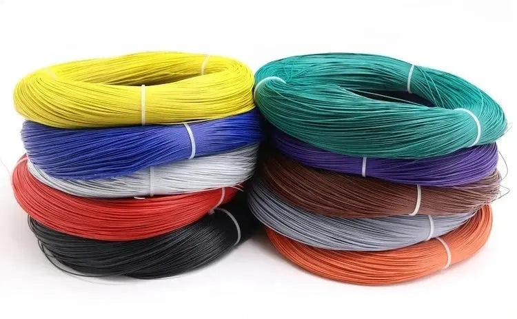 5/10/50M UL1571 Electronic Wire 32 30 28 26 24 22 20 18 16 AWG PVC Insulated Tinned Copper Environmental LED Line DIY Cord GreatEagleInc