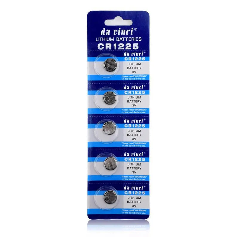 5-Pack Lithium CR1225 3V Battery for Key Fobs, Calculators Marquee Innovations