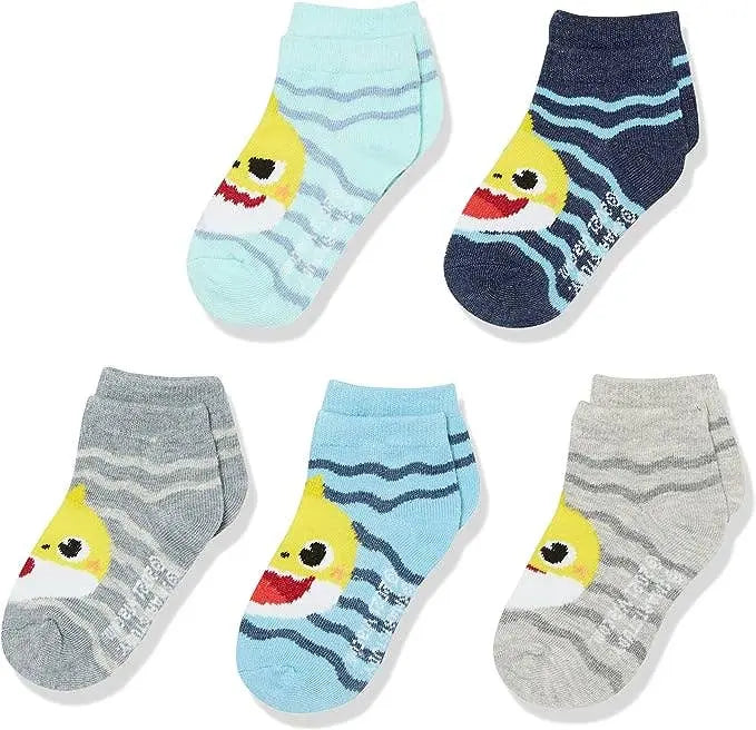 5-Pairs Licensed Assorted Kids' No-Show Socks Marquee Innovations