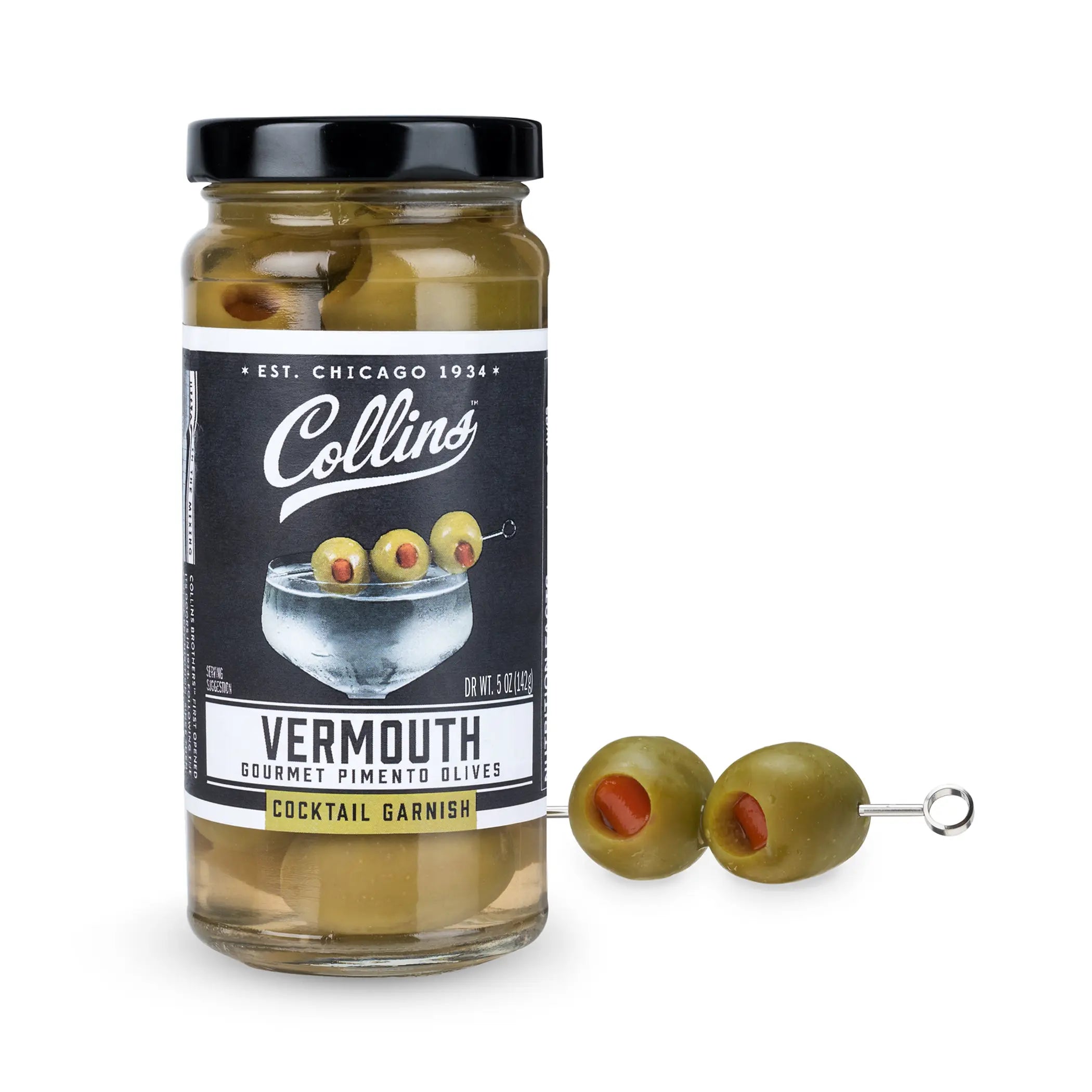 5 oz. Vermouth Martini Pimento Olives by Collins Collins Consumables