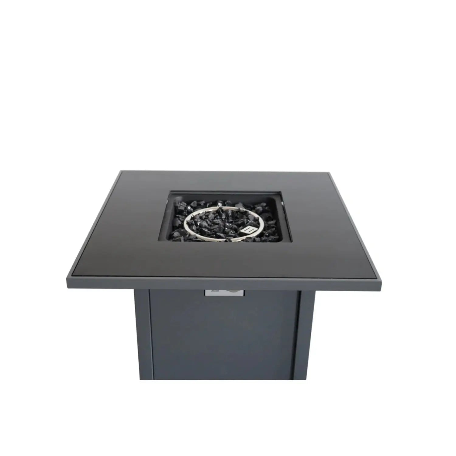 50000 BTU 30" Black Steel Propane Square Fire Pit With Cover Homeroots Outdoor