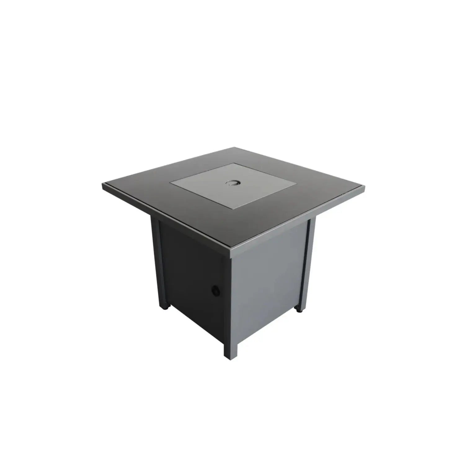 50000 BTU 30" Black Steel Propane Square Fire Pit With Cover Homeroots Outdoor