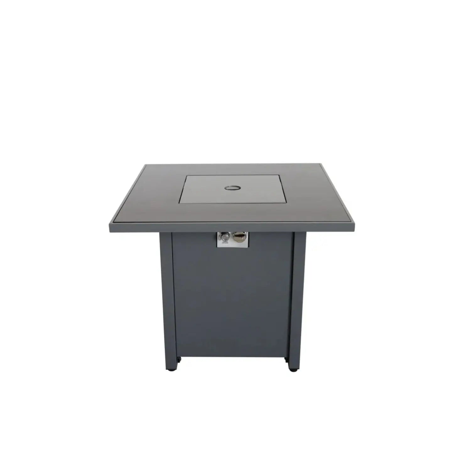 50000 BTU 30" Black Steel Propane Square Fire Pit With Cover Homeroots Outdoor