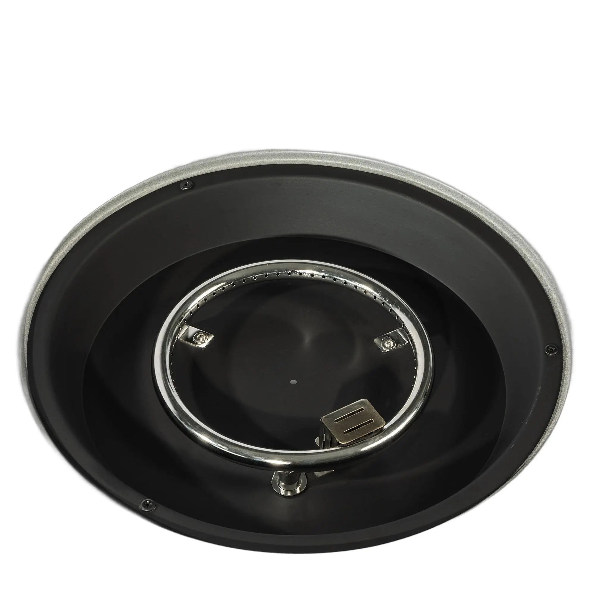 50000 BTU 37" Gray Steel Propane Round Fire Pit With Cover Homeroots Outdoor