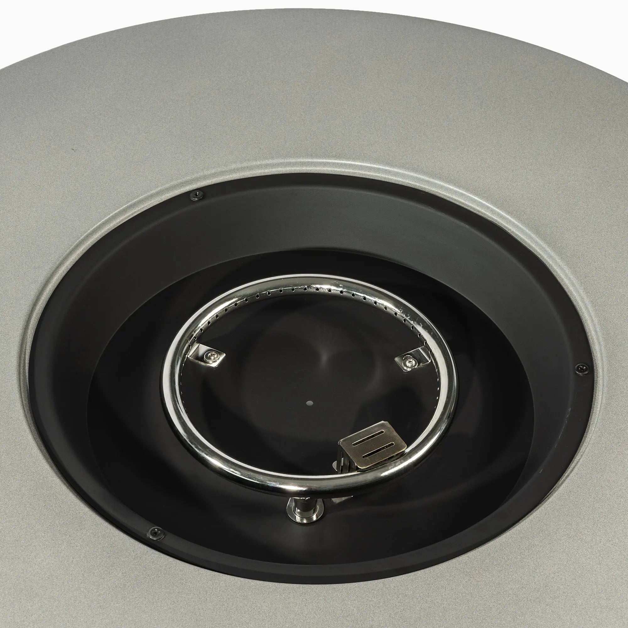 50000 BTU 37" Gray Steel Propane Round Fire Pit With Cover Homeroots Outdoor