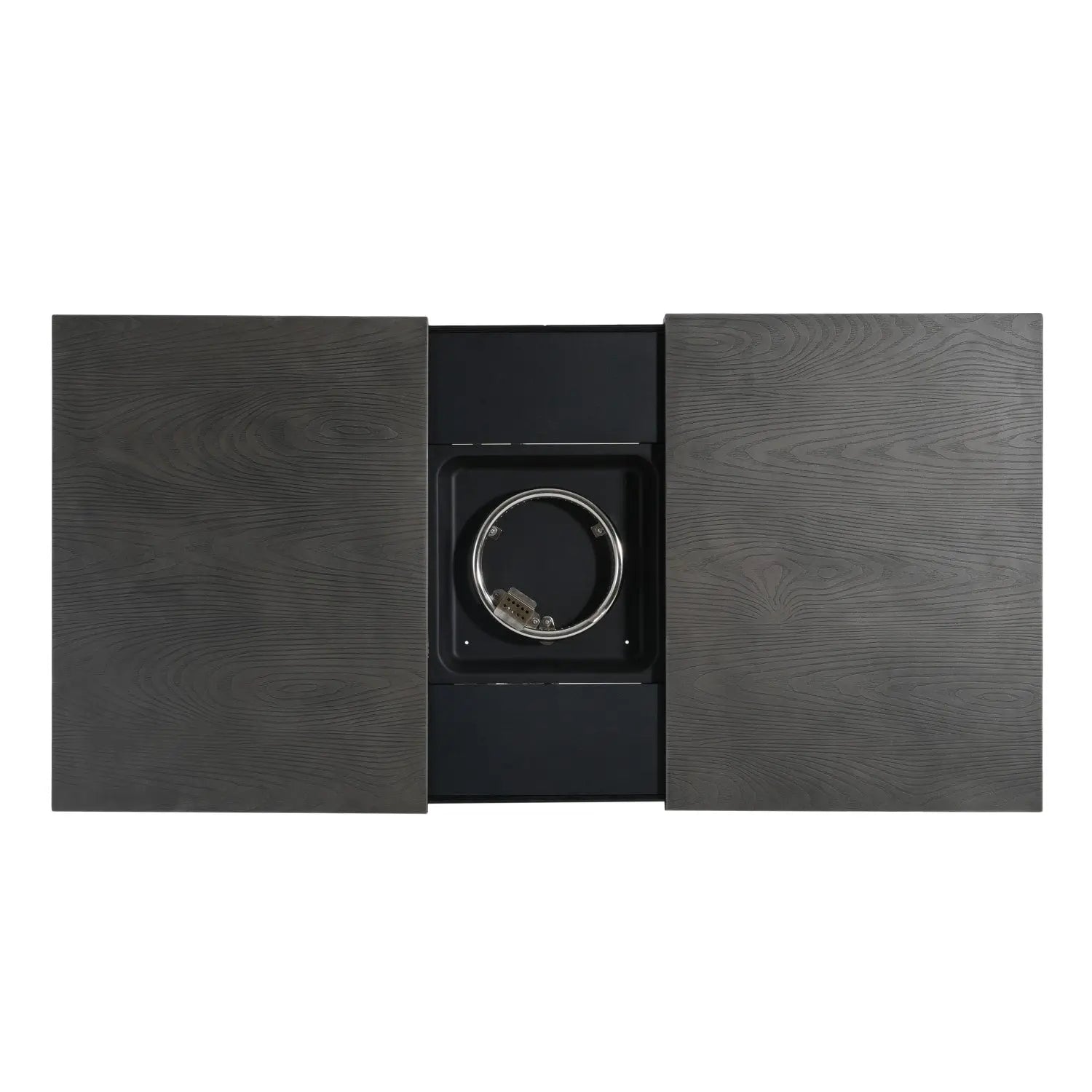 50000 BTU 45" Gray Aluminum Propane Rectangular Fire Pit With Cover Homeroots Outdoor