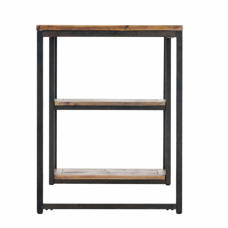 50" Brown and Black Solid Wood Writing Desk Homeroots Office