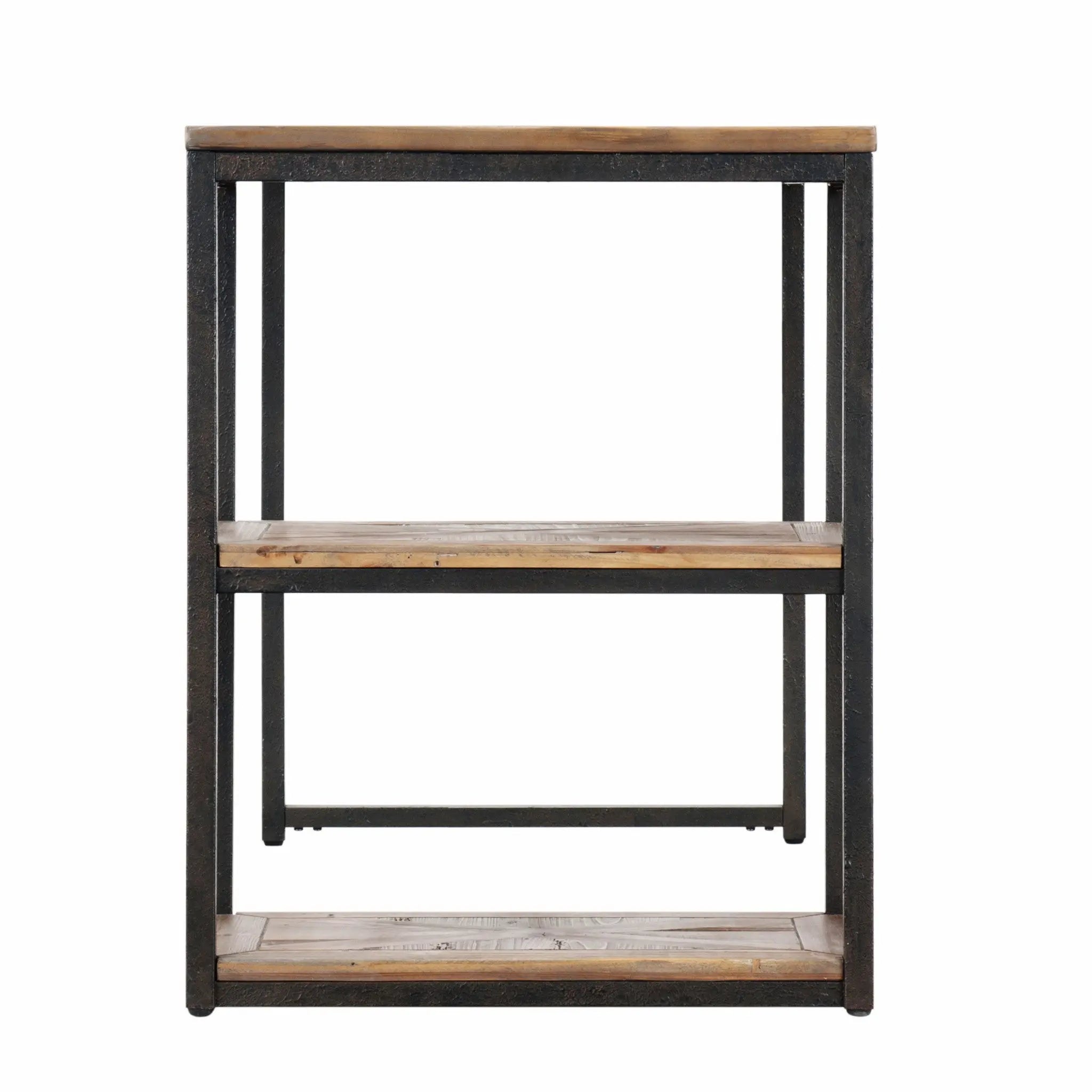 50" Brown and Black Solid Wood Writing Desk Homeroots Office