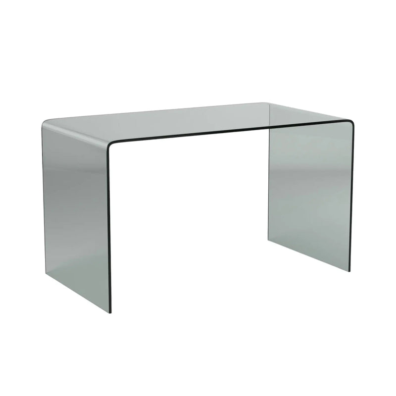 50" Clear Glass Computer Desk Homeroots Office