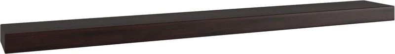 50" Espresso Wood Wall Mounted Floating Shelf Homeroots Organization