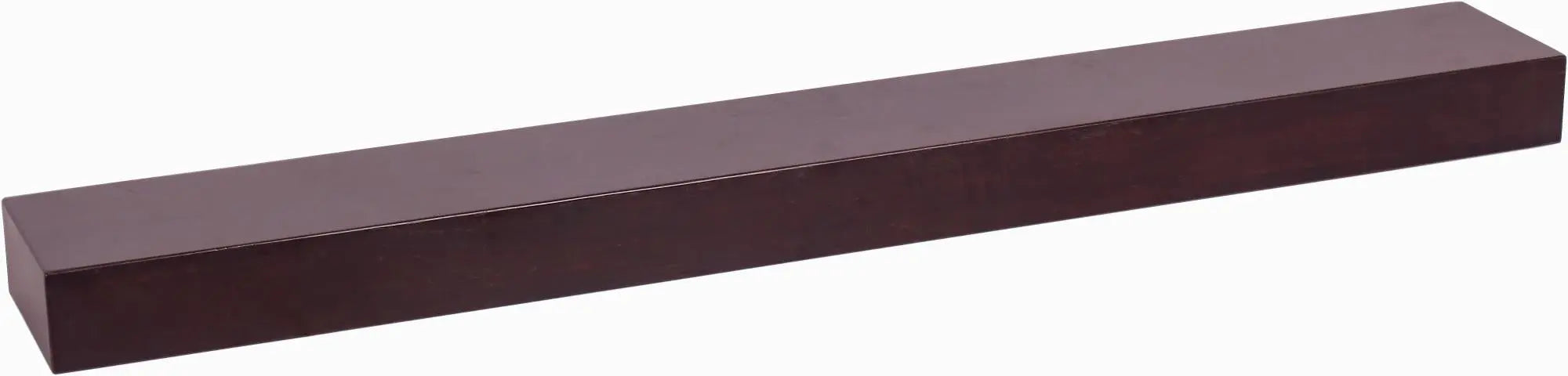 50" Espresso Wood Wall Mounted Floating Shelf Homeroots Organization