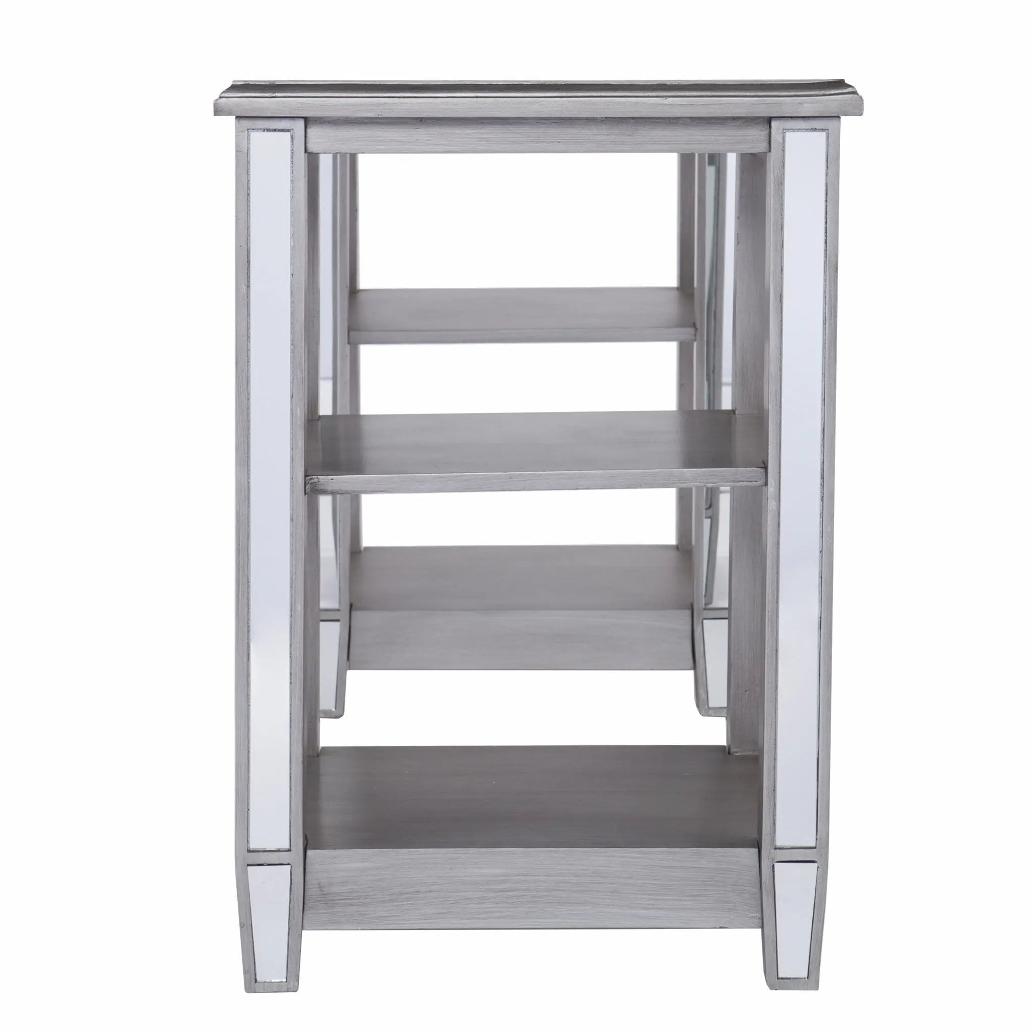 50" Silver Wood Mirrored Homeroots Office